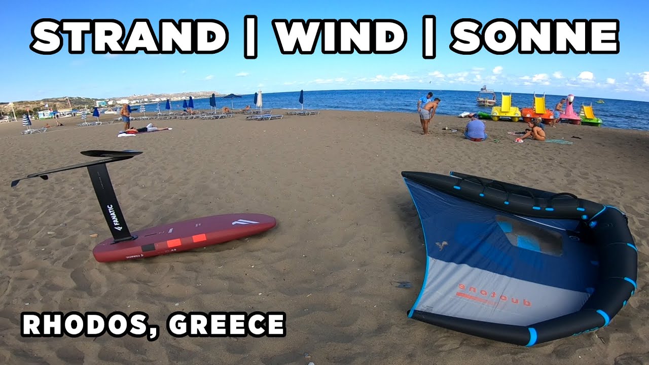 WING FOILEN IM PARADIES! - Der erste Tag auf RHODOS