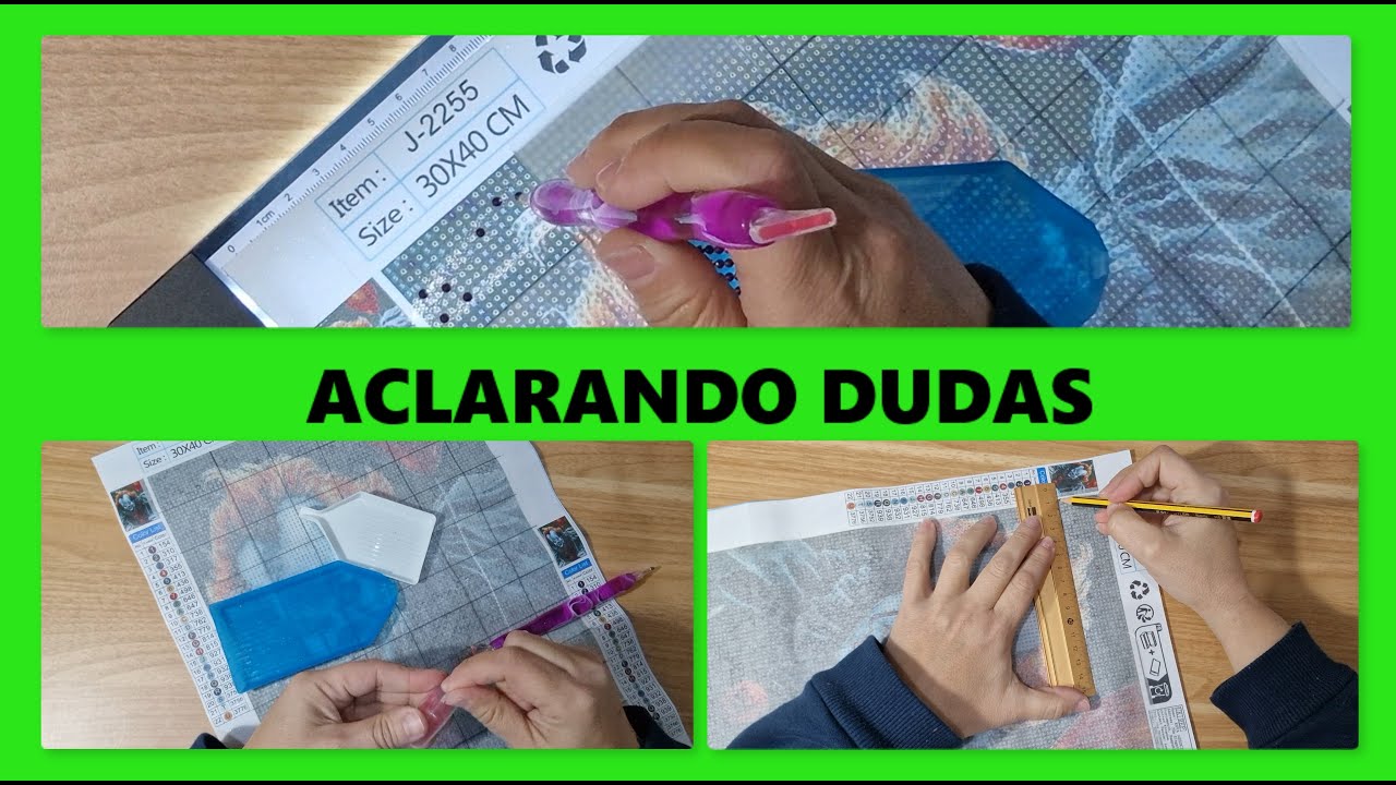 Resolviendo dudas//ESPERO QUE AHORA ESTÉ MAS CLARO //Como hacer una pintura de diamantes desde cero