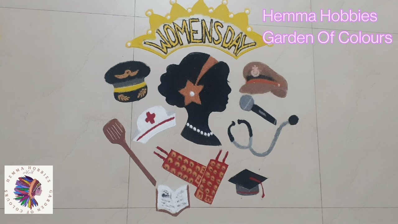 Gender Equality Today for a Sustainable Tomorrow - Happy Women's Day| Rangoli design