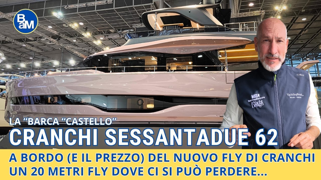 Cranchi Sessantadue 62, a bordo (e il prezzo) di un elegante 20 m dal raffinato stile tutto italiano