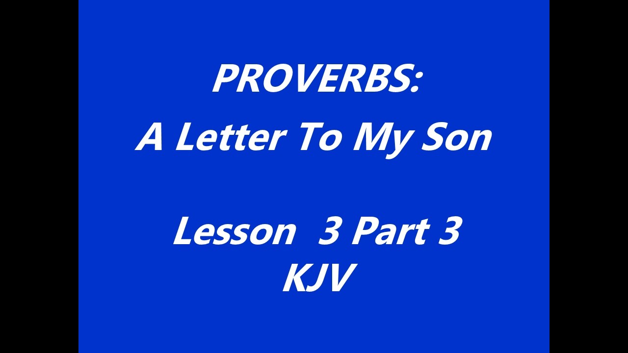 Lesson 3 Part 3 KJV
