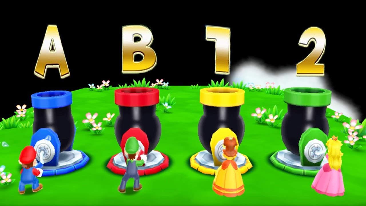 Mario Party: Island Tour Minigames - Mario vs Luigi vs Peach vs Daisy