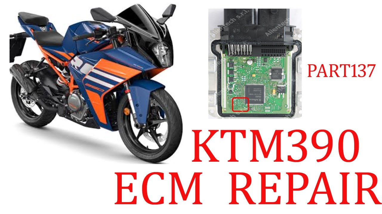 KTM 390 ECM REPAIR ,OVER TEMPRATURE PROBLEM , BIKE NO START, ECM REAPR TIPS ECM EXPERT PART 137