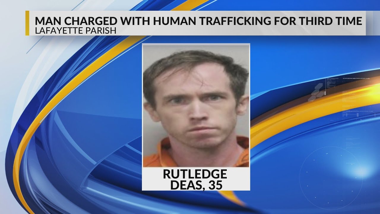 Lafayette man arrested, charged with human trafficking for third time