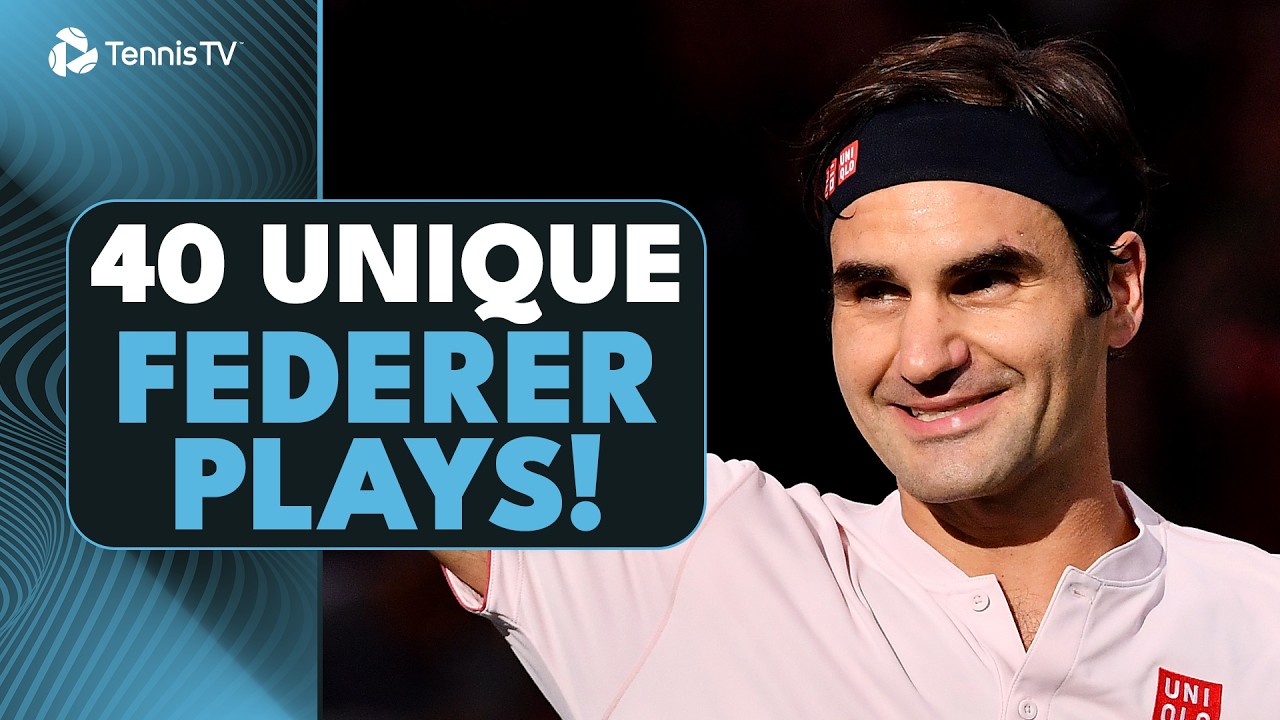 40 Unique Roger Federer Tennis Plays!