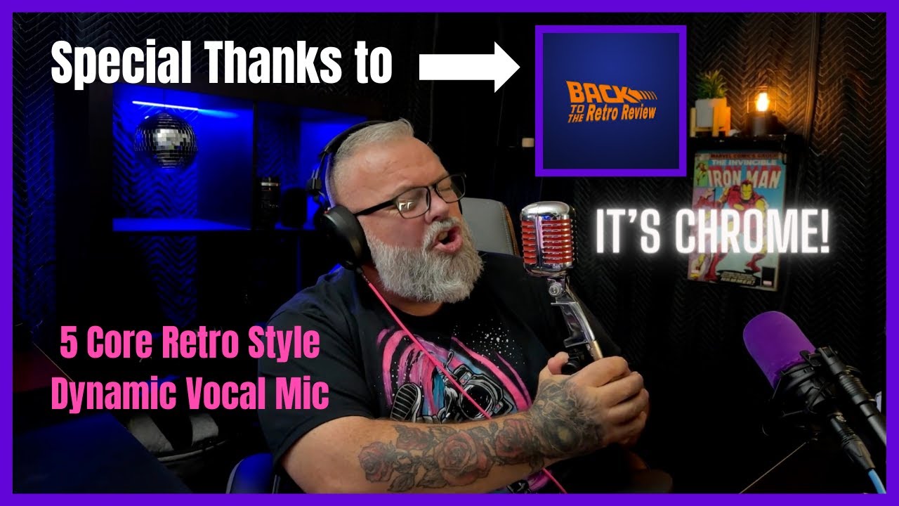 5 Core Retro Style Dynamic Vocal Microphone