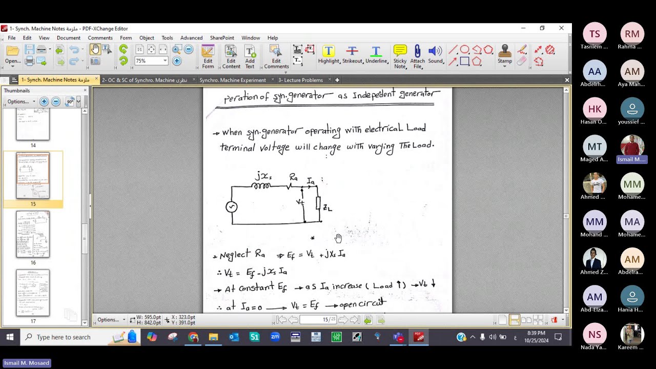 Synchronous Generator Part-2