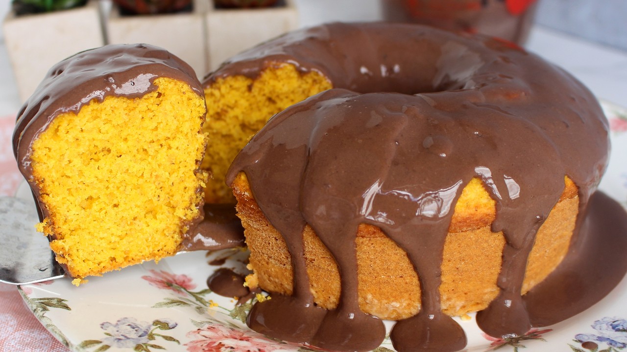 BOLO DE CENOURA SEM AÇÚCAR - RECEITAS QUE AMO
