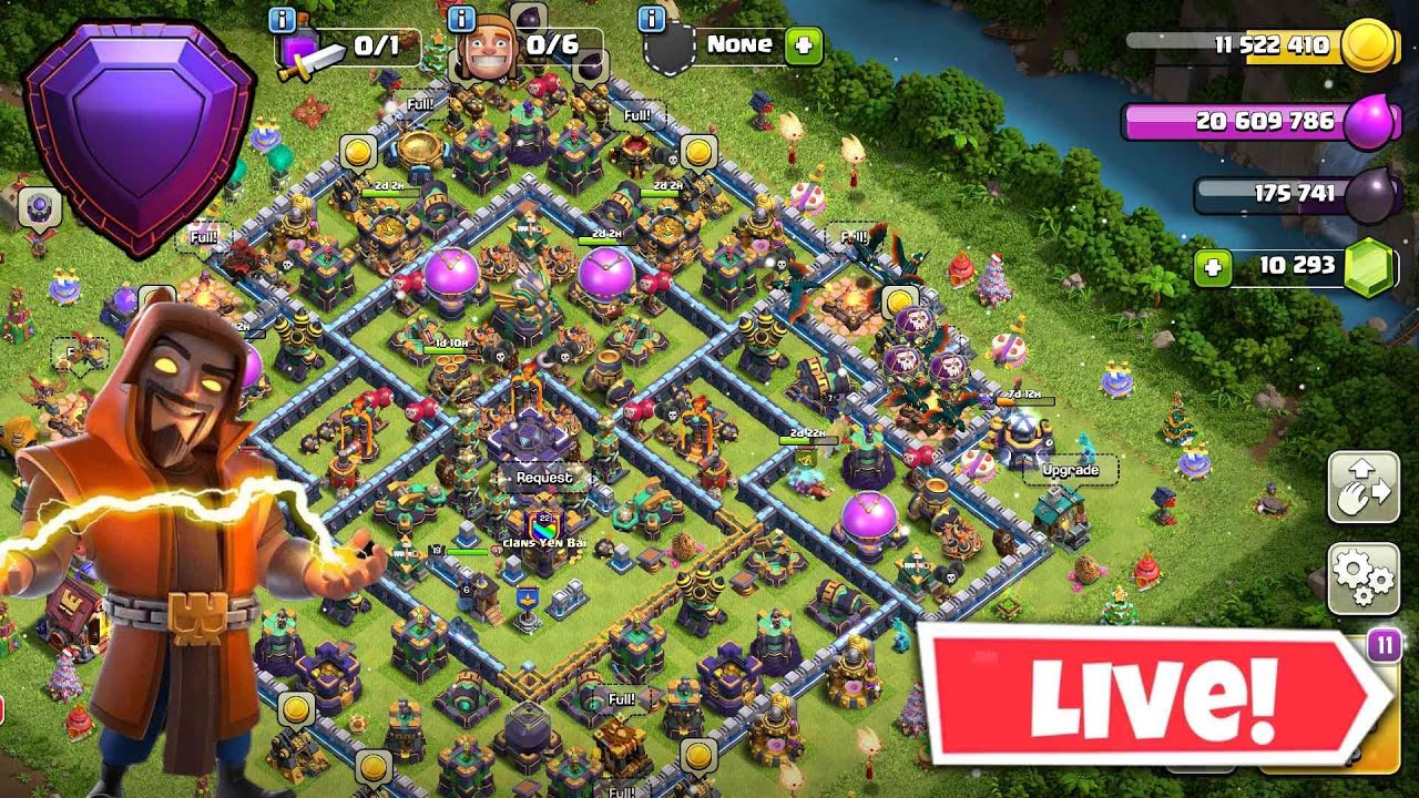 CLASH OF CLANS GAMEPLAY LIVE ♥️