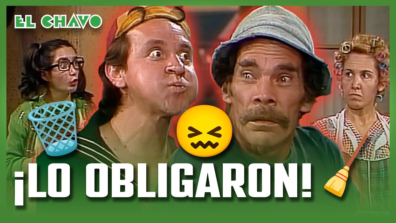 El Chavo del 8: Don Ramón barre el patio