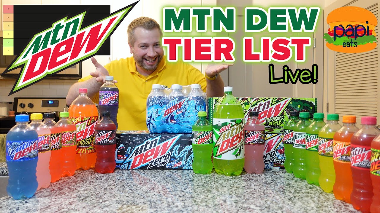 MTN DEW LIVE: ALL CURRENT FLAVORS (Bottled/Canned) TIER LIST