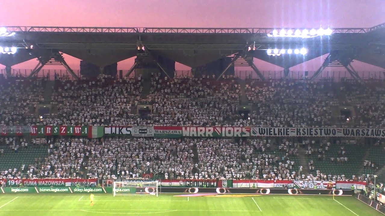 Legia-Bełchat&oacute;w 0-1 Doping na Żylecie Ja kocham Legię,,,