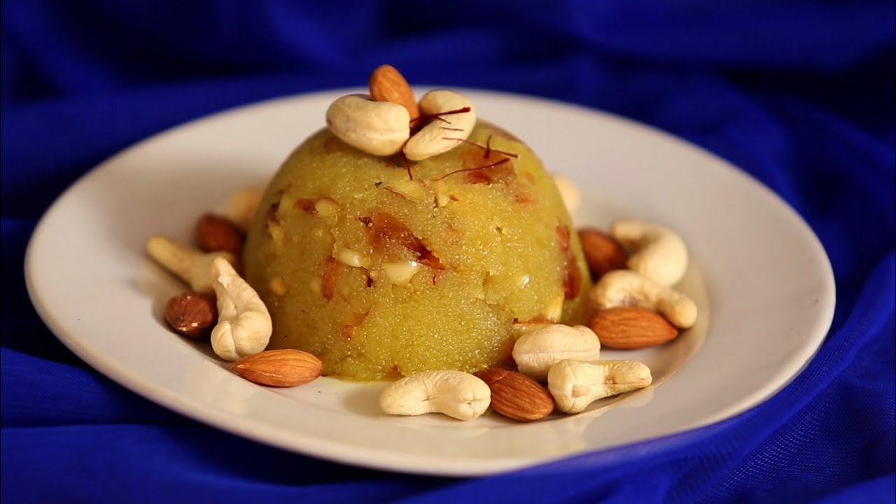Indian Semolina Pudding (Kesari Bath) Recipe - CookingWithAlia - Episode 361