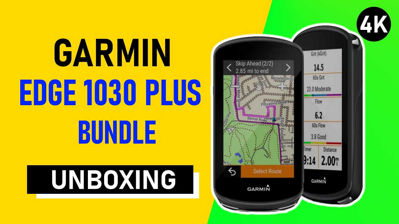 Garmin Edge 1030 Plus Bundle Unboxing 4K (010-02424-11)