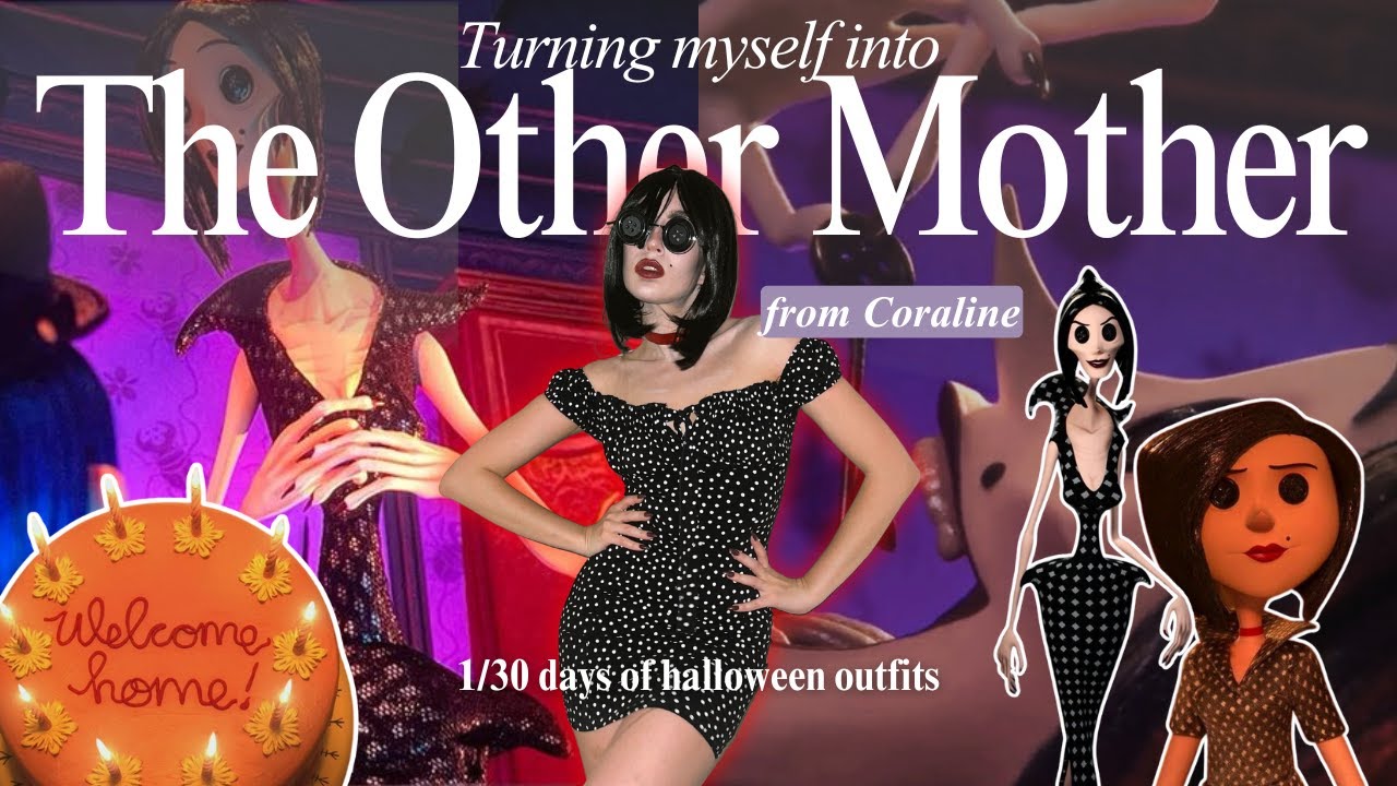The Other Mother (Coraline) Halloween Costume Tutorial 🗝️ | 30 Days of Halloween Outfits - Day 1