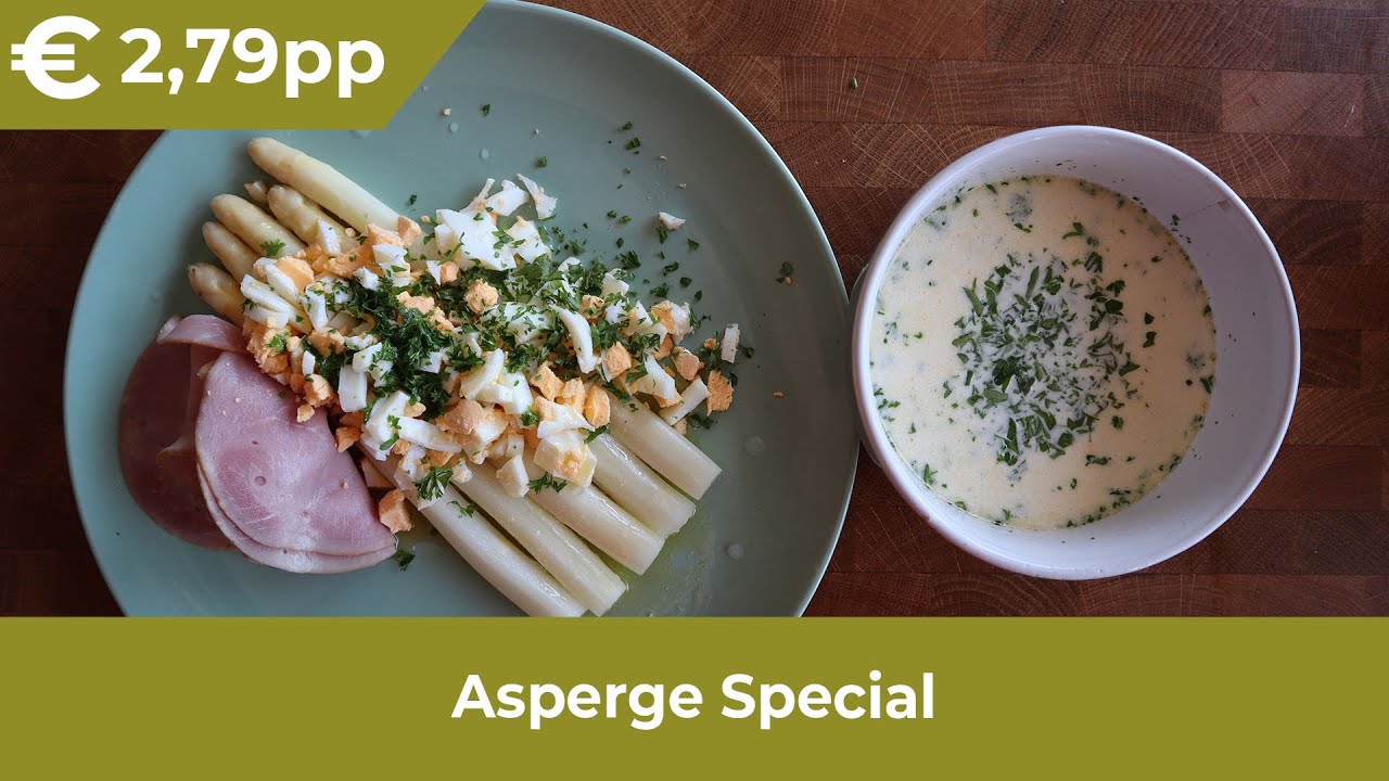Donnie Dinsdag | Asperge Special | Koken met een budget