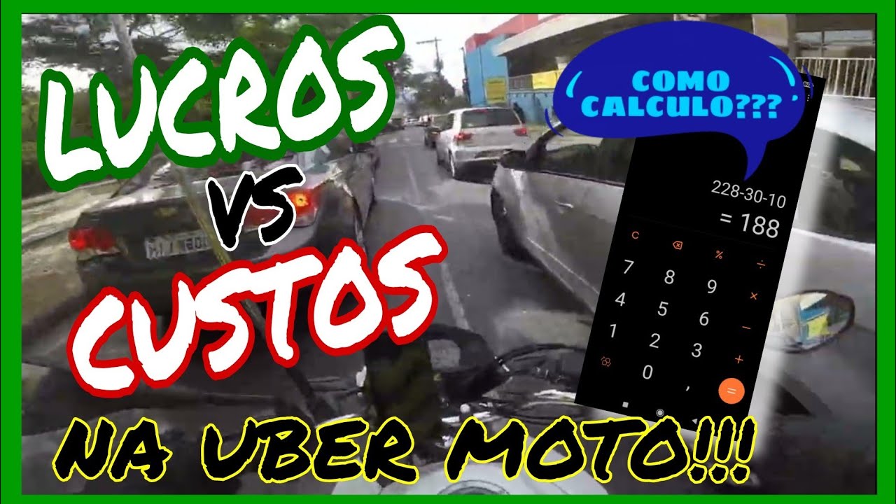 COMO CALCULO MEU LUCRO E CUSTO DI&Aacute;RIO FAZENDO UBER MOTO???