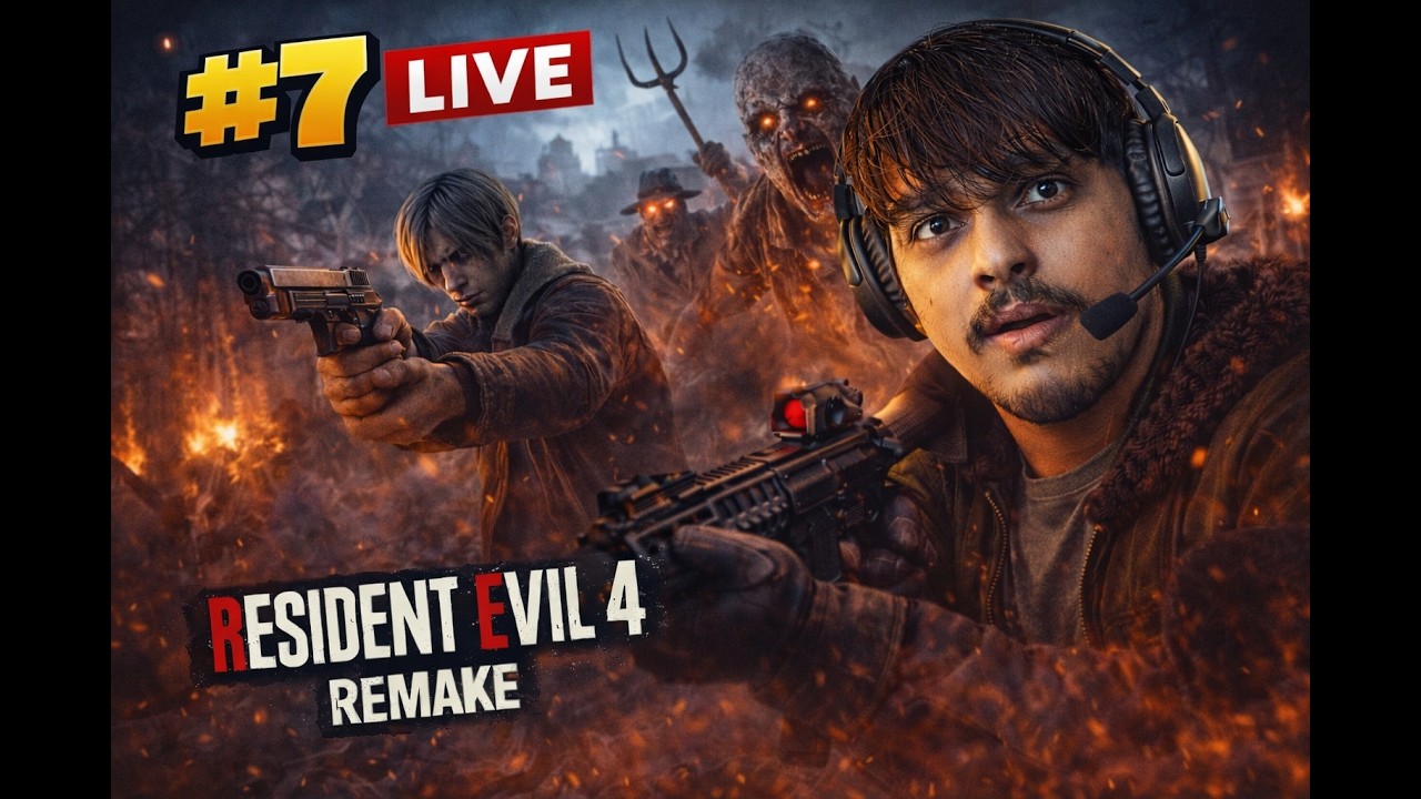 RESIDENT EVIL 4 REMAKE LIVE 🔴 | PART 7 | The Horror Begins 😱🔥