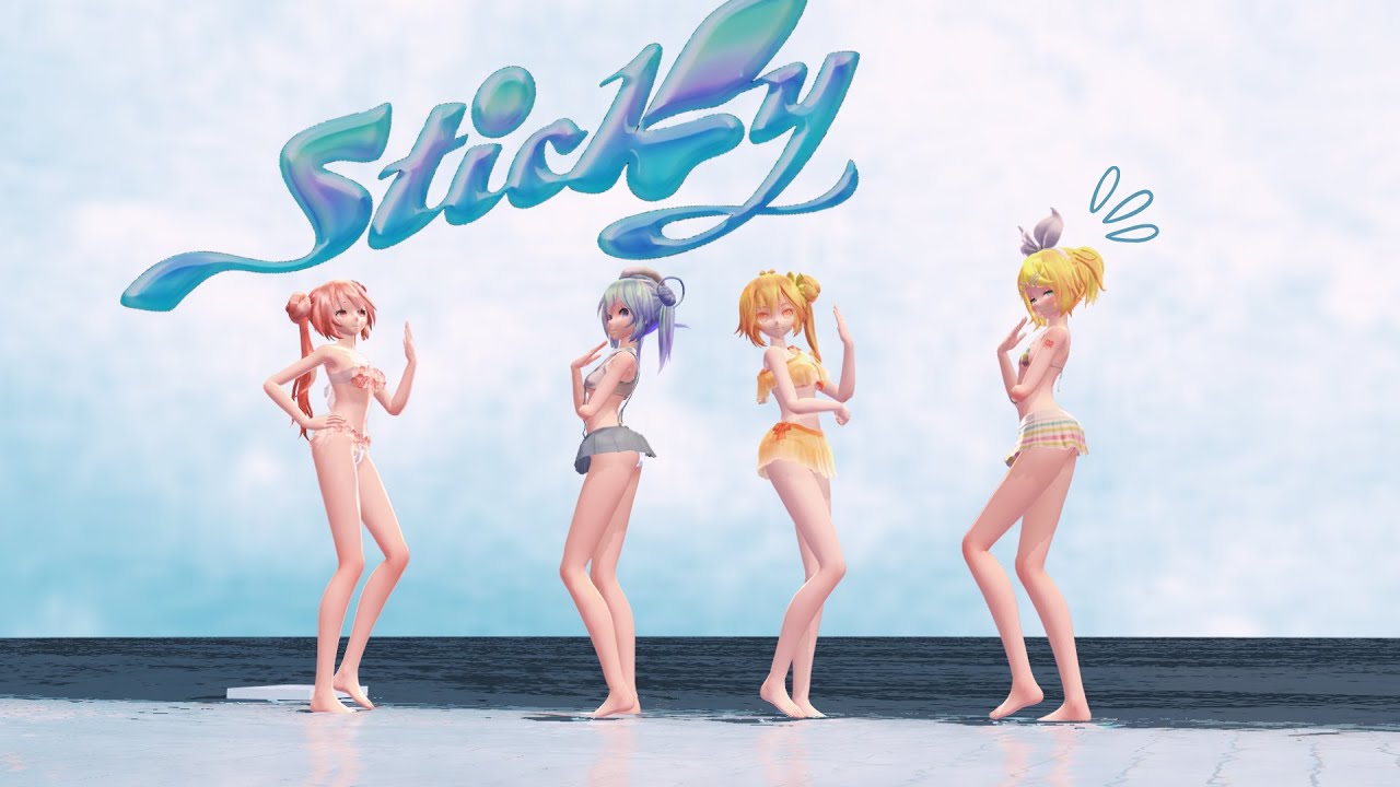 |MMD| Kiss of Life - Sticky |Full group 4p MOTION DL|
