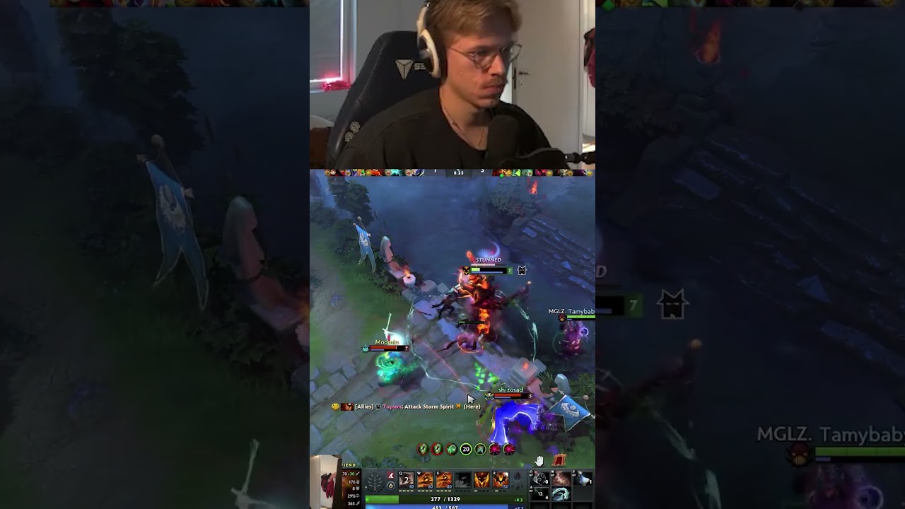 TOPSON ON SHADOW FIEND SHOWS PERFECT REQUIEM IN DOTA 2 #dota2 #gamer #gaming #outplay #twitch
