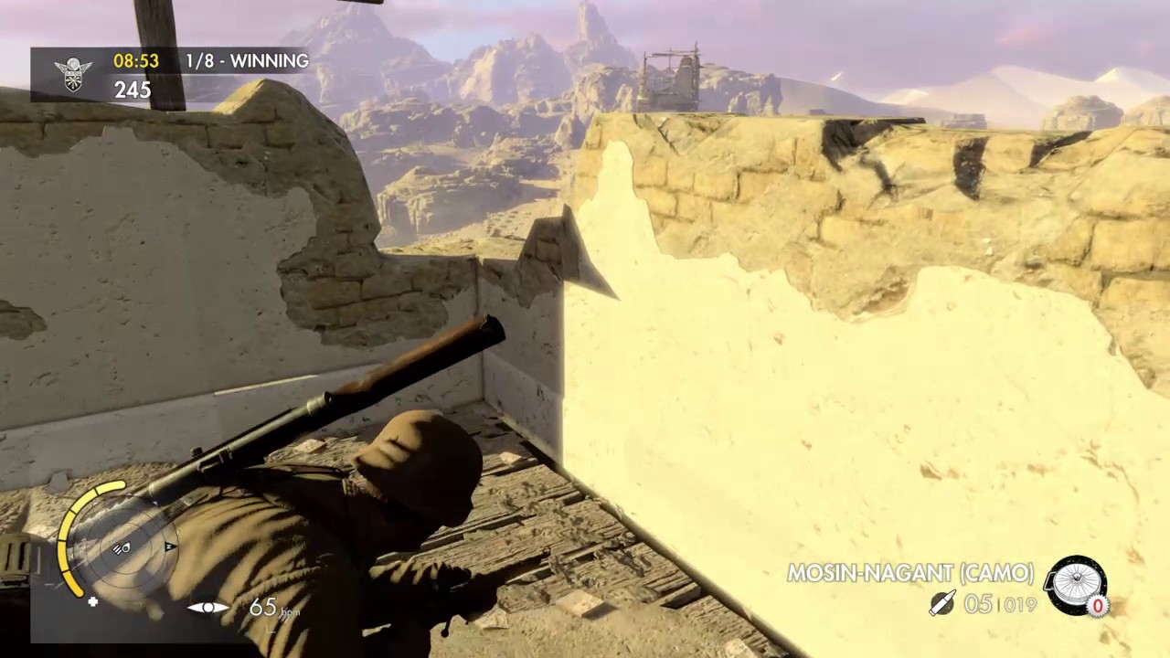 Sniper Elite 3 Multiplayer Deathmatch Outpost Canyon #45