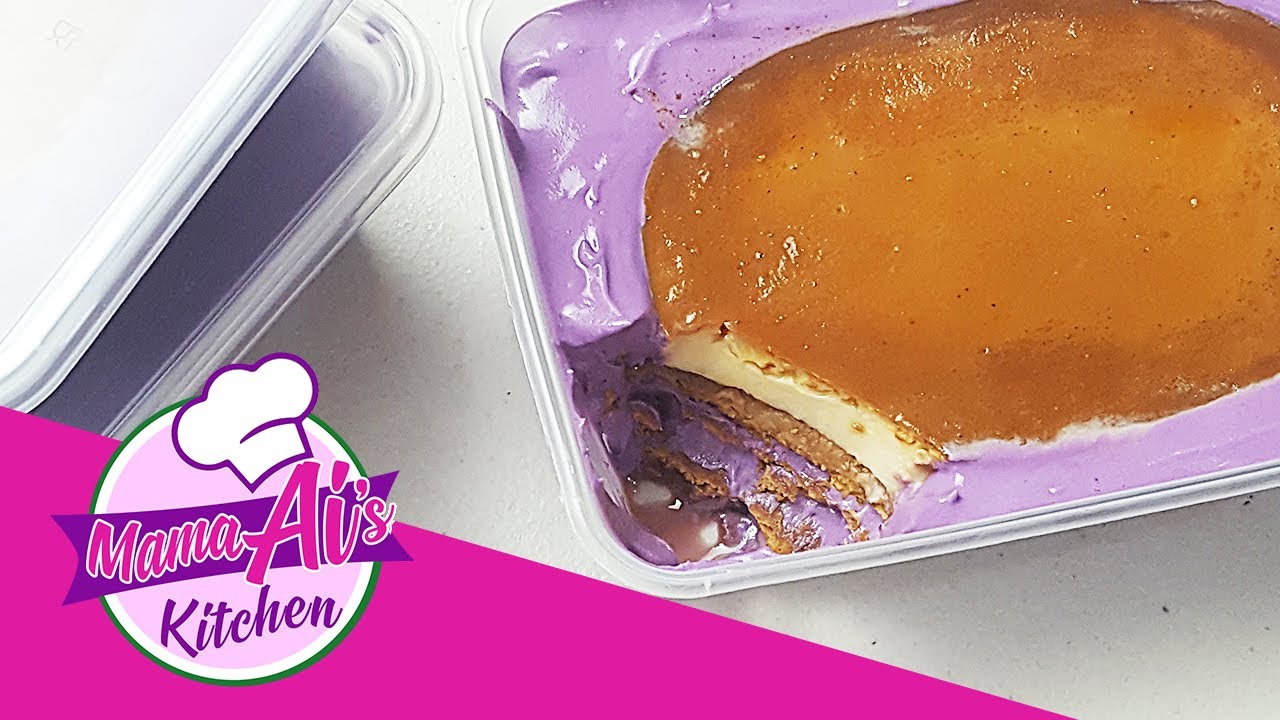 UBE GRAHAM DE LECHE / UBE GRAHAM FLOAT with LECHE FLAN