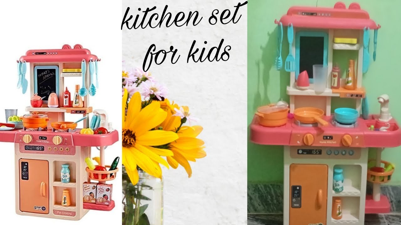 Unboxing kitchen set toy for kids