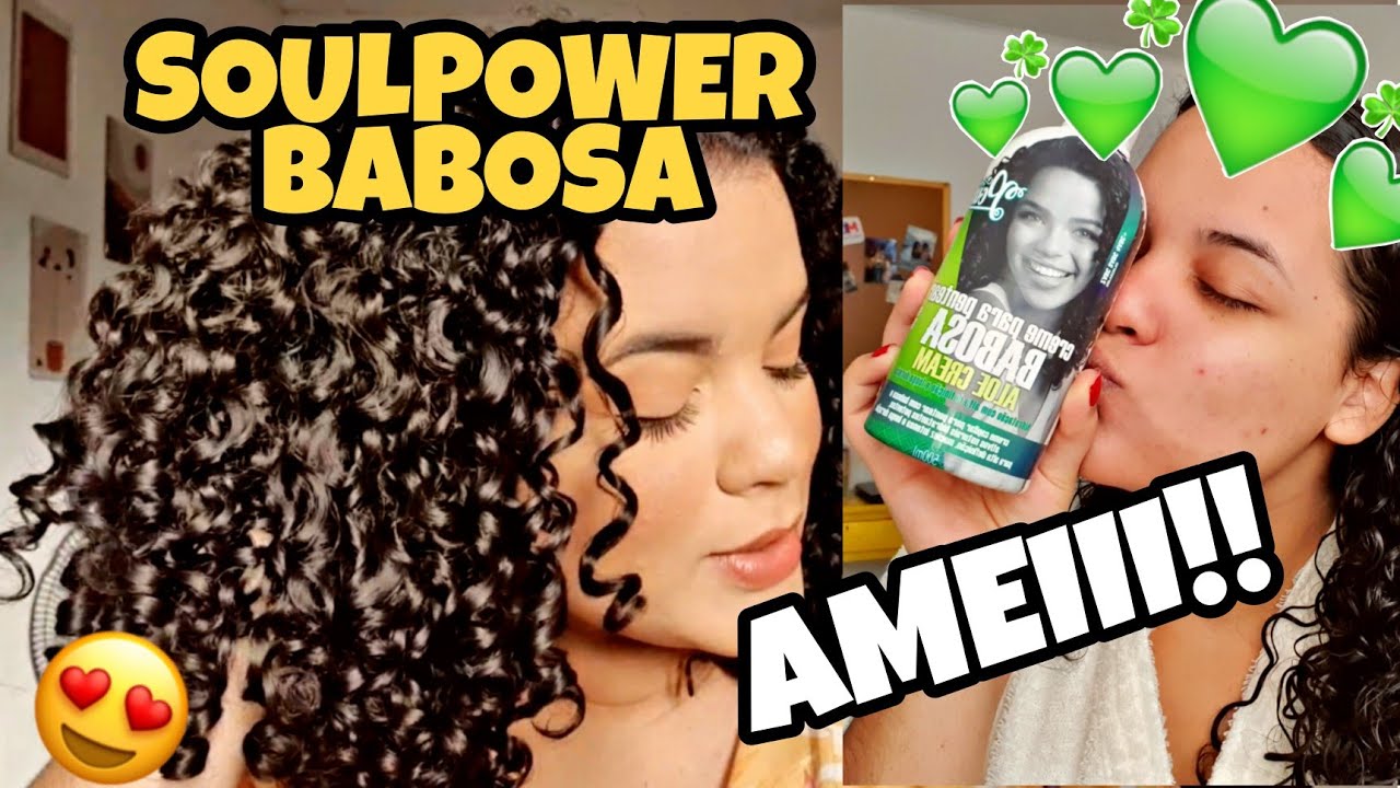 FINALIZA E ANALISA: CREME BABOSA DA SOULPOWER | UMA SUPER HIDRATAÇÃO! MEU CABELO FICOU PERFEITO! 😍😍