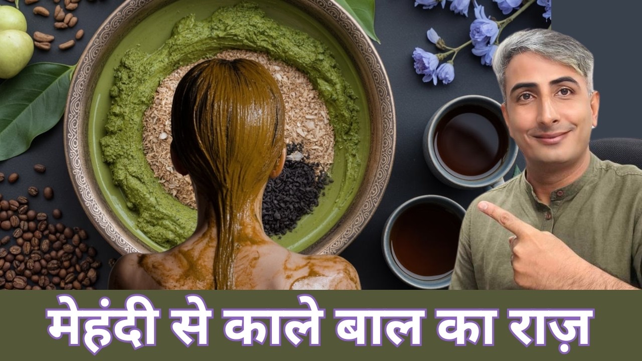 मेहंदी में बस ये डालो- डाई की ज़रूरत ही नहीं I हेयर डाई भूल जाओ I DR. MANOJ DAS I #drmanojdas