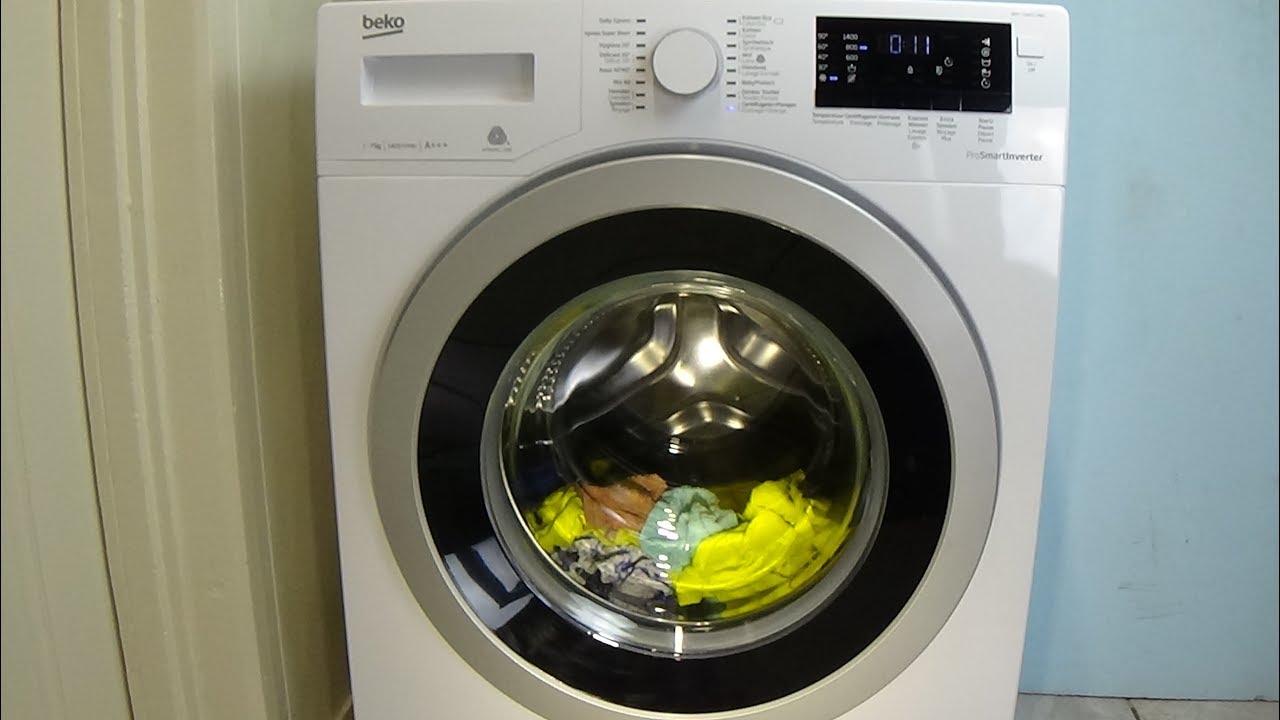 Centrifuging and pumping program- BEKO WMY 71483 LMB2, Washing machine, lavadora movie #124