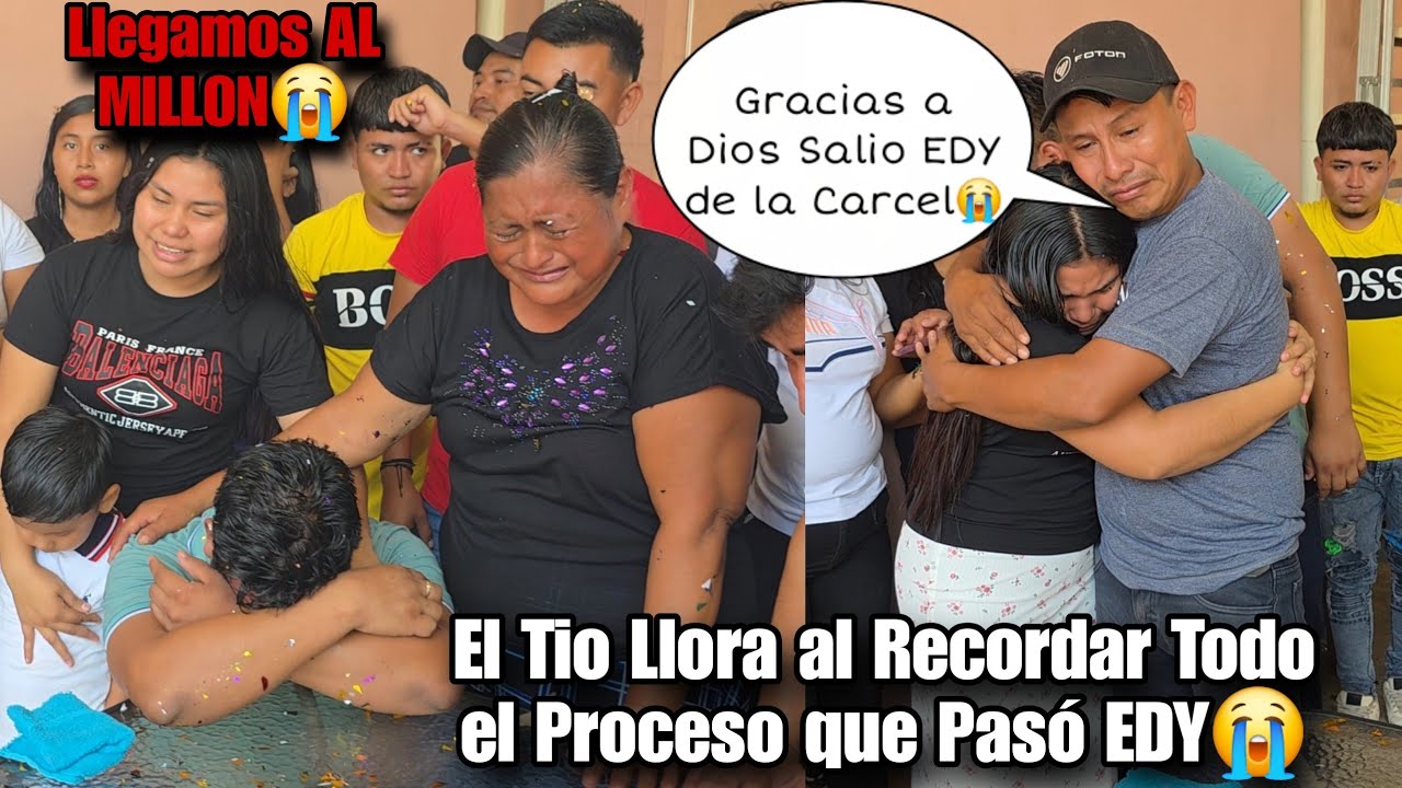 El TIO y Dña TINA lloran en los Brazos de EDY😭 al Ver Que Llegamos AL MILLON🎊 Que Grán Regalo?😱