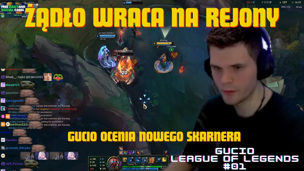 Gucio Test Nowego Skarnera | Gucio League Of Legends #01