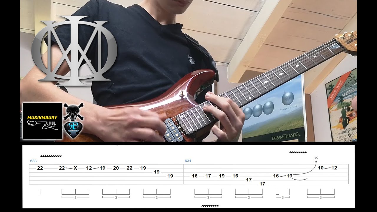 DREAM THEATER - Octavarium Solo / Razor's Edge [Guitar Cover By MusiKmaury]