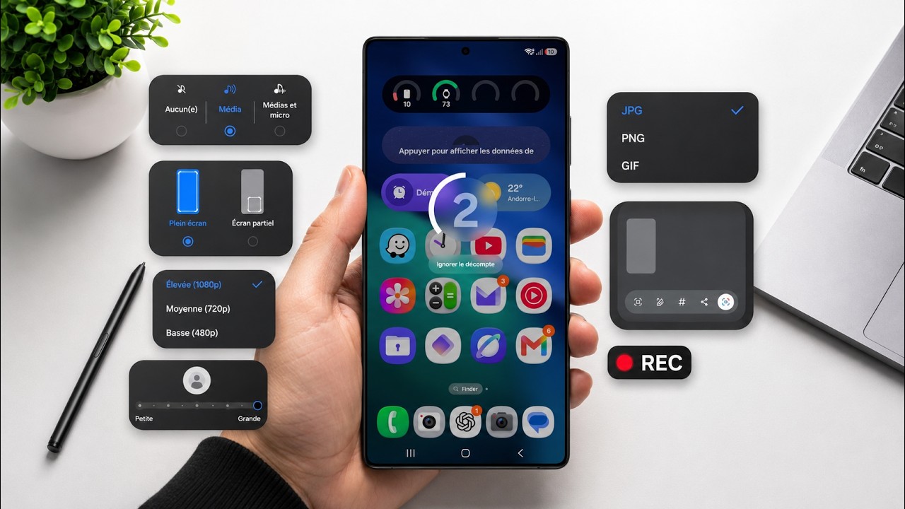 6 réglages sur l'ENREGISTREMENT D'ÉCRAN pour ton SAMSUNG !
