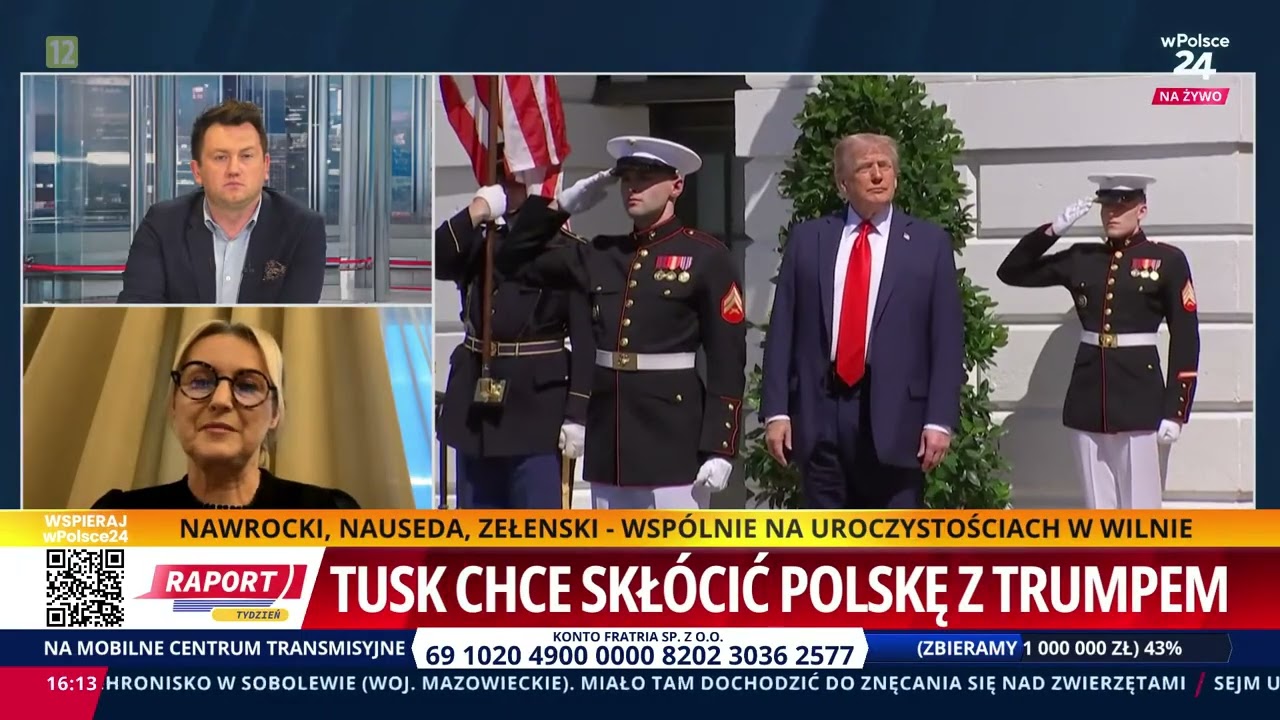 Tusk chce skłócić Polskę z Trupmem. Ostre słowa prezydenta Nawrockiego