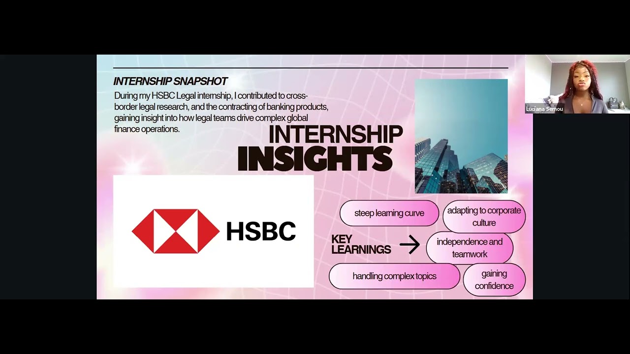 From Campus to Corporate: Insider Tips for Intern Success - Luciána Semou, 10KIF Alumni