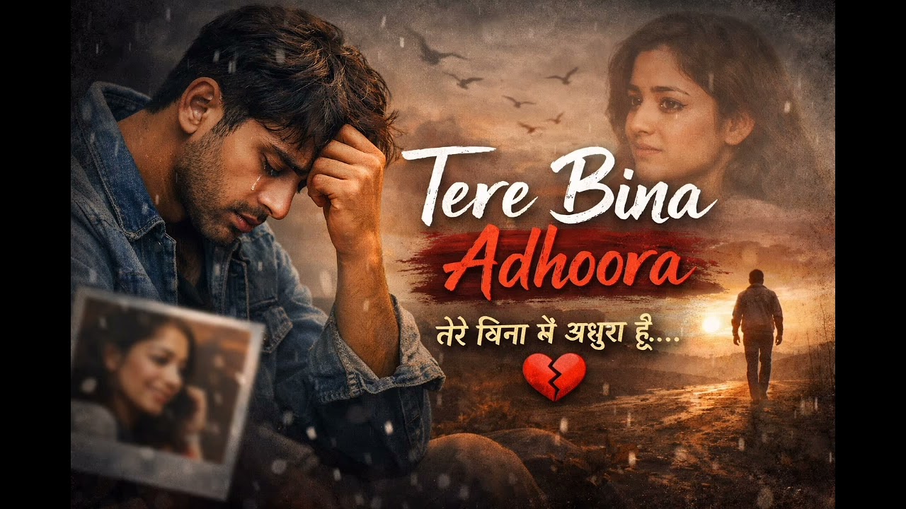 Tere Bina Adhoora  | Very Sad Hindi Song 2026 | Heartbroken Missing Love Song | Emotional Song