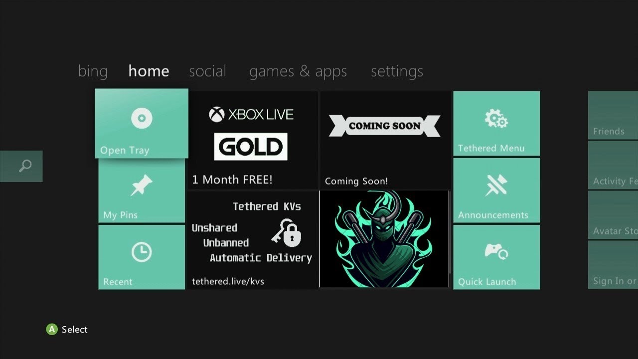 Como Colocar servidor Gratuito Tethered para jogar online com Xbox 360 RGH JTAG (17.559)