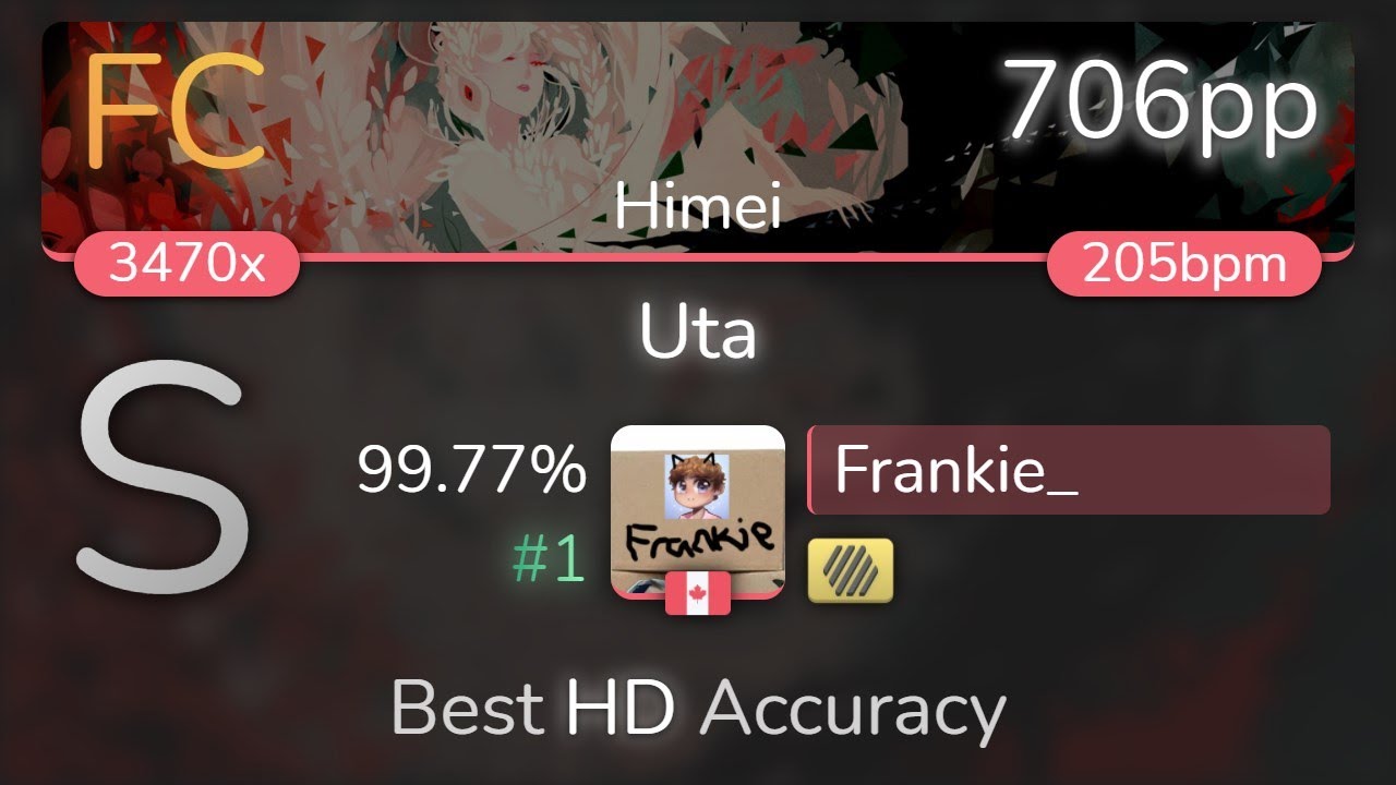 Frankie_ | Imperial Circus Dead Decadence - Uta [Himei] +HD 99.77% {#1 706pp FC} - osu!