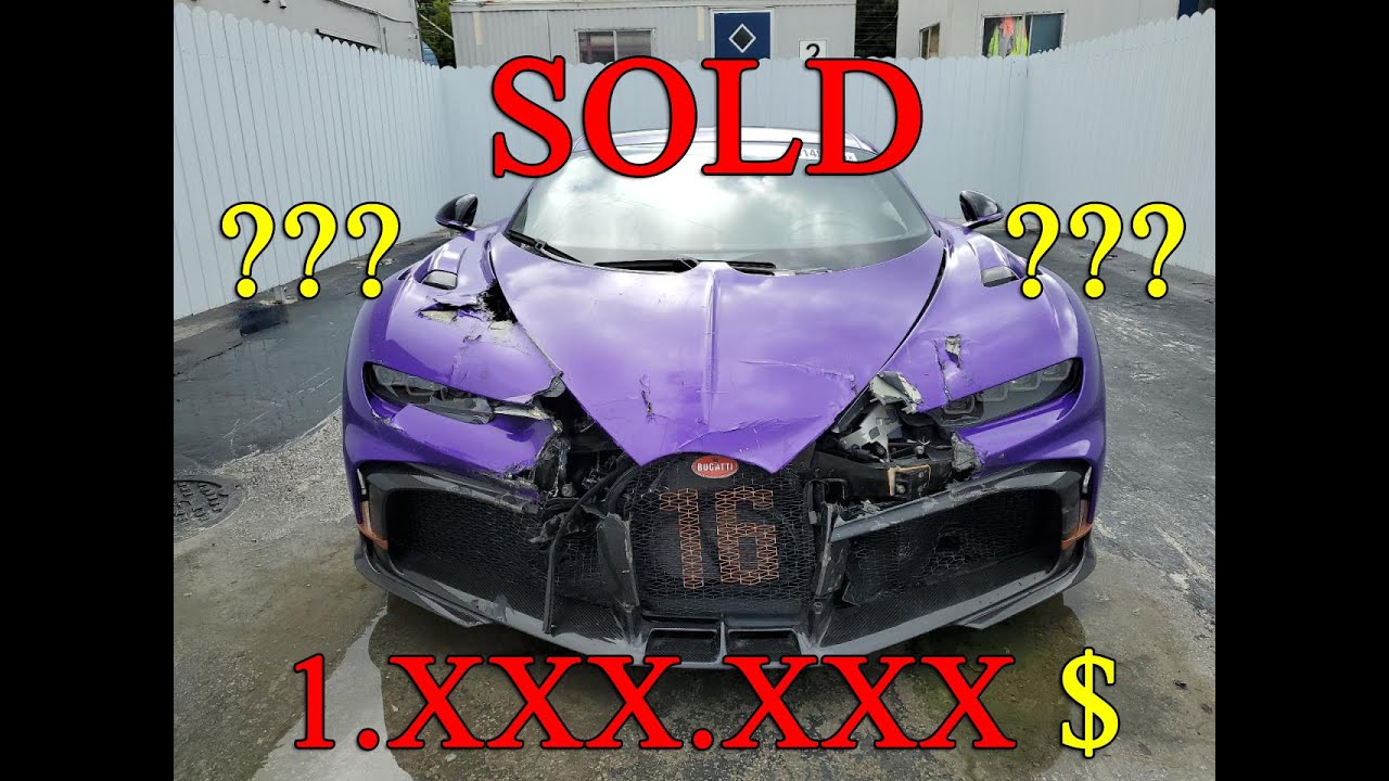 Najdroższe auto w historii Copart ? Crashed BUGATTI CHIRON