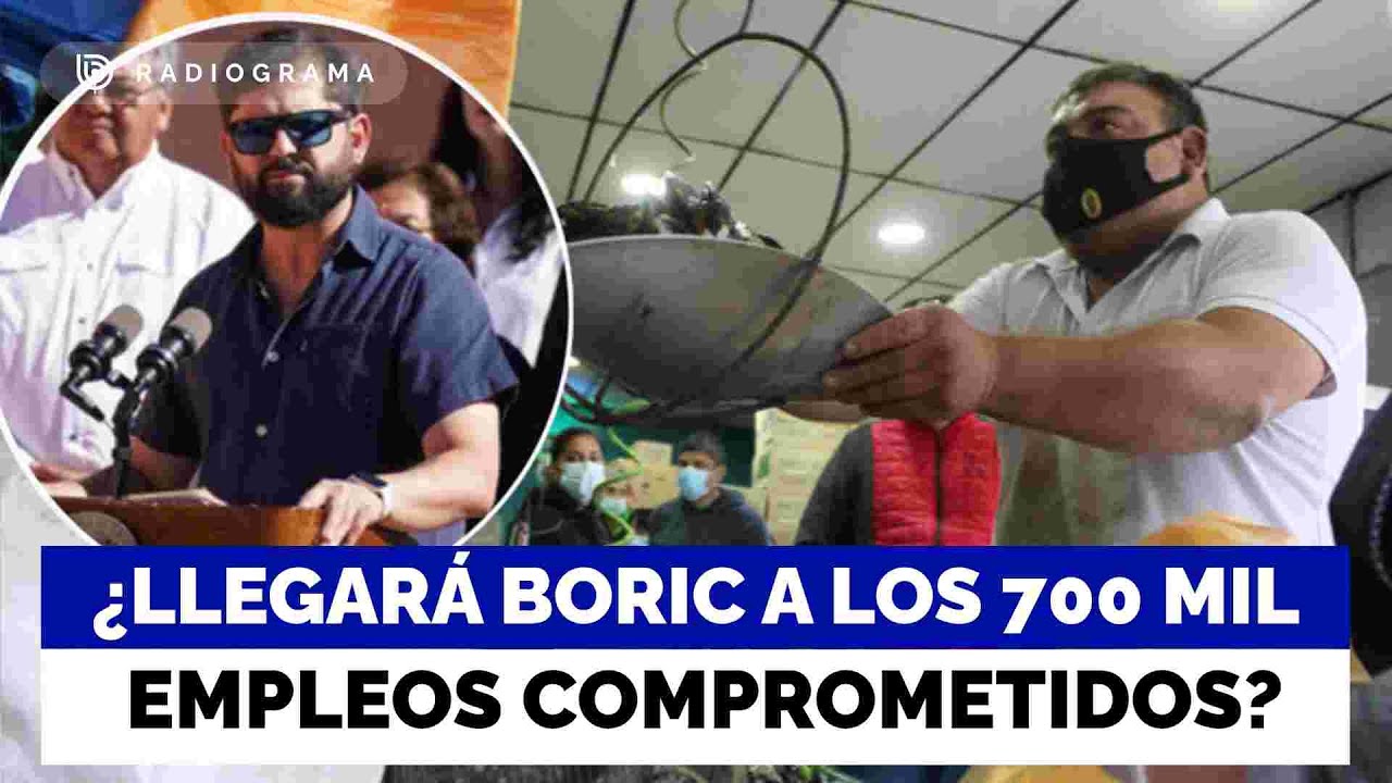 ¿Presidente Boric alcanzará a cumplir con los 700 mil empleos comprometidos en 2023?