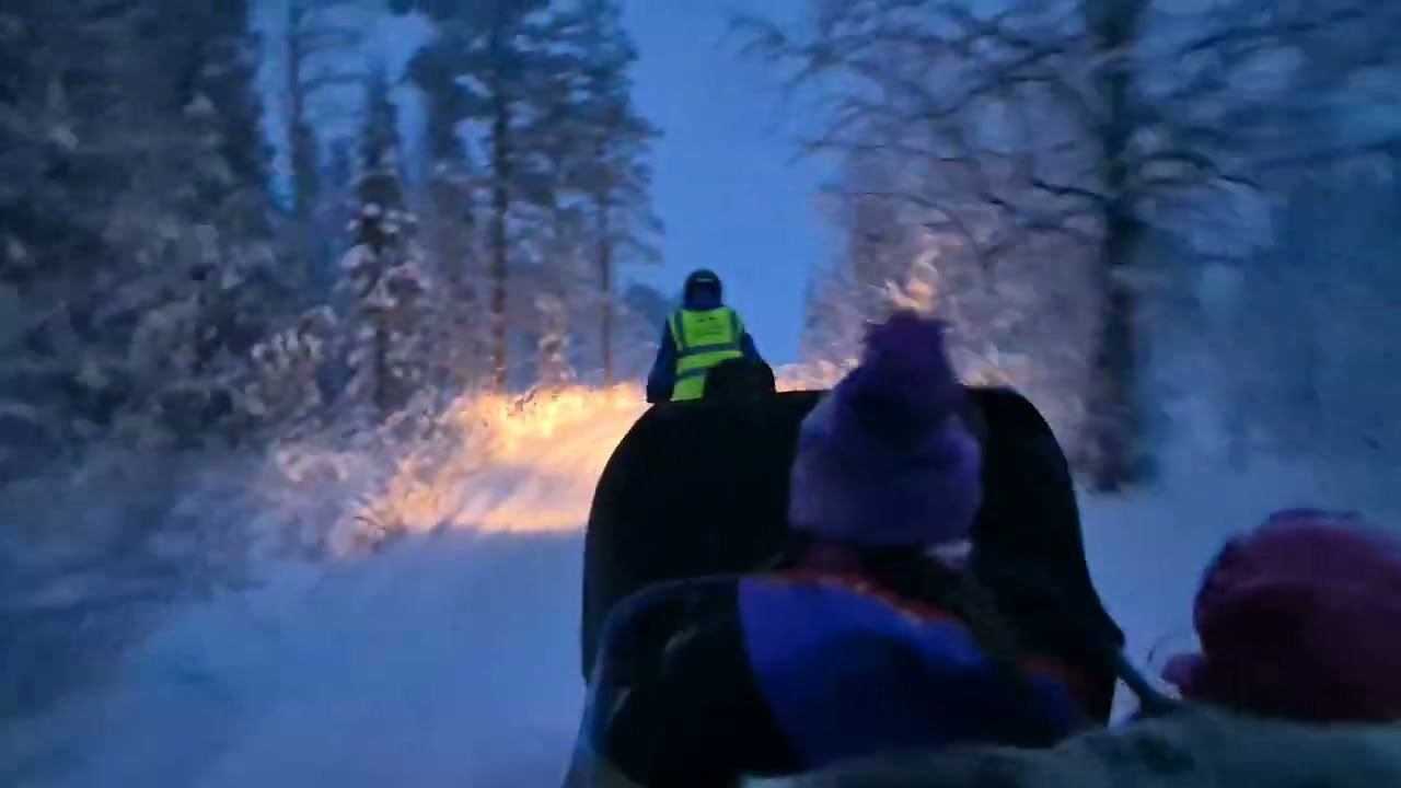Santa's grotto ride in Lapland 