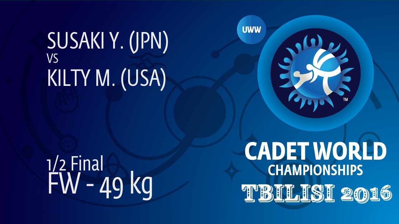 1/2 FW - 49 kg: Y. SUSAKI (JPN) df. M. KILTY (USA) by FALL, 8-0