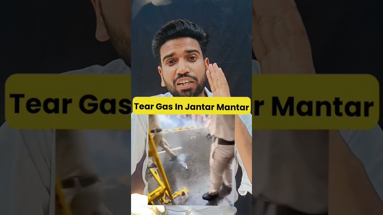 Why Does Tear Gas Make You Cry? The Science Explained #cjp #jantarmantar