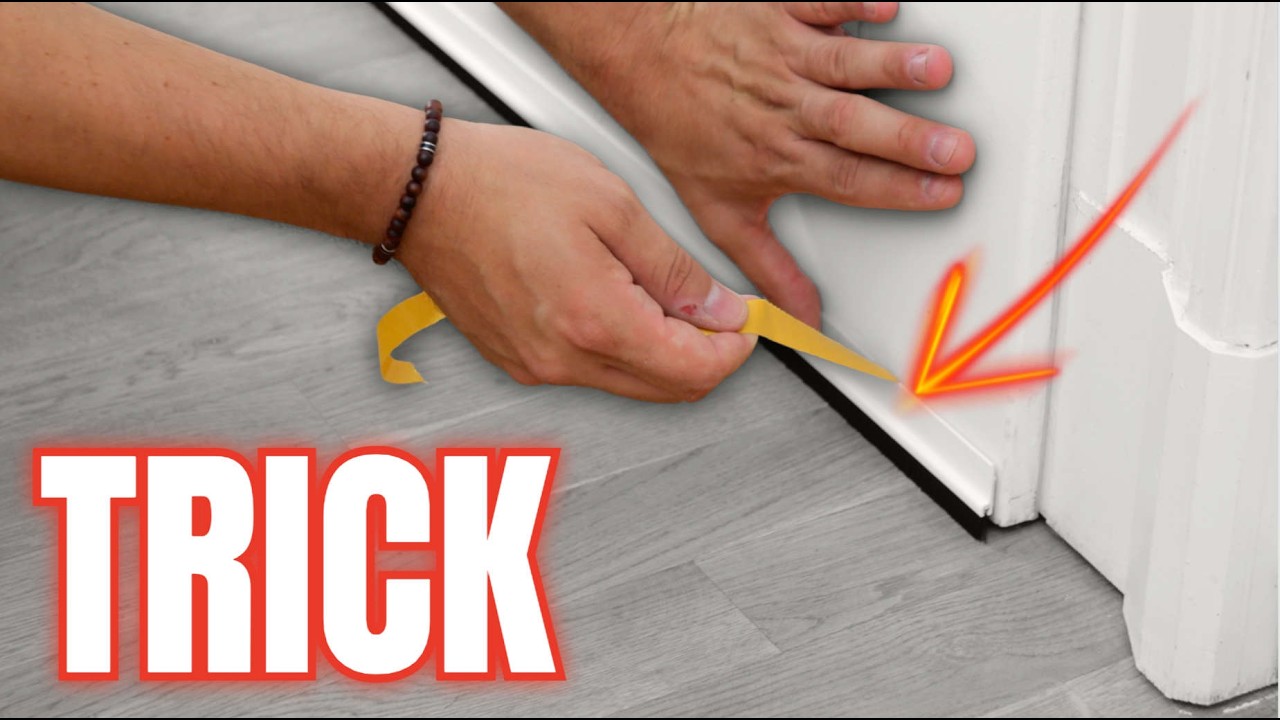 Haustür undicht? Mit diesen einfachen Trick dichtest du deine Tür ab!