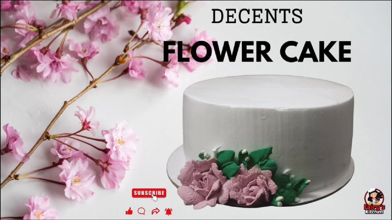 Decent & Elegant Floral Cake | Sophisticated Flower Cake | Delicate Bloom Cake