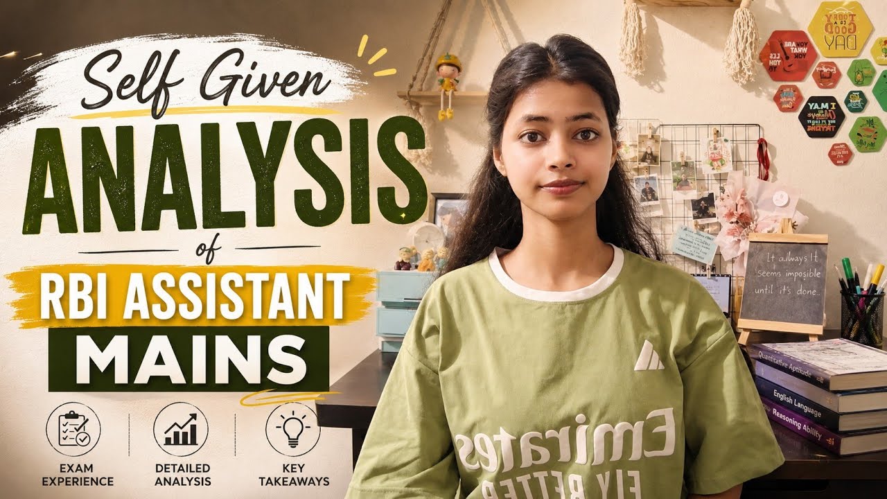 Self given analysis of RBI Assistant mains ✅
