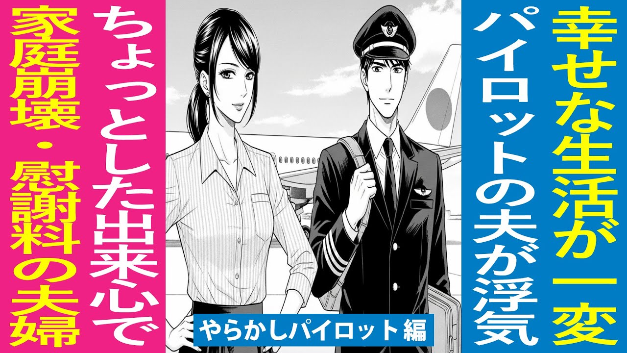 【因果応報】年収1500万パイロット夫がキャビンアテンダントと浮気→妻が探偵雇って証拠集め→会社に告発&高額慰謝料請求で夫婦揃って人生終了【スカッと】