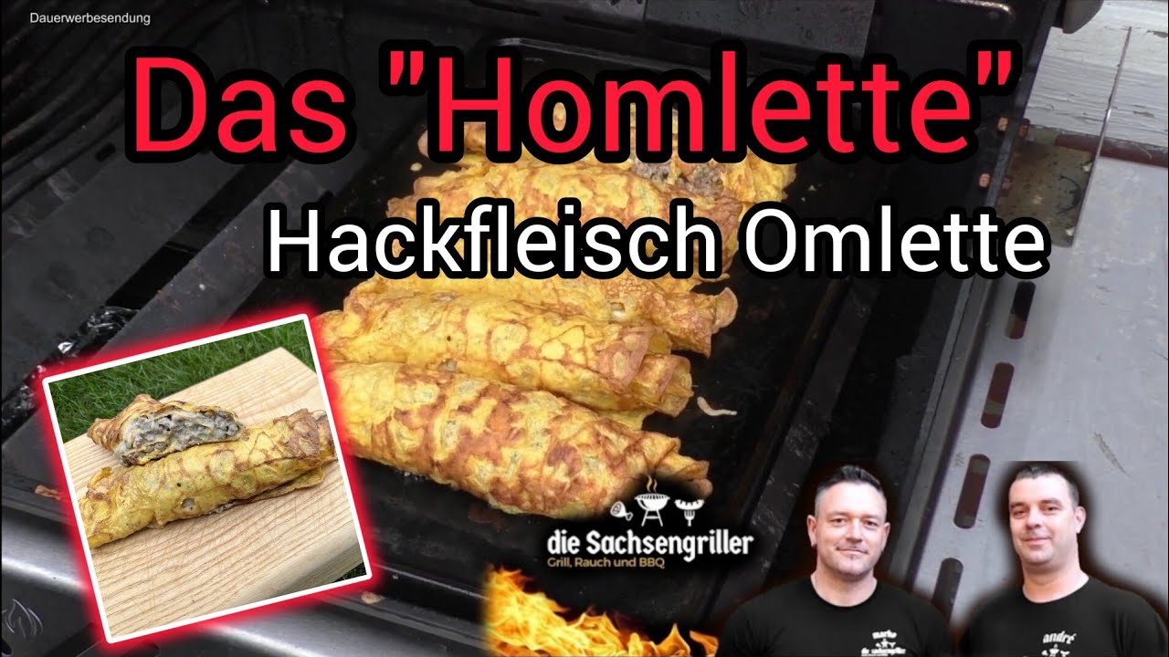 Omelett Röllchen | das etwas andere Gericht vom Gasgrill | Die Sachsengriller