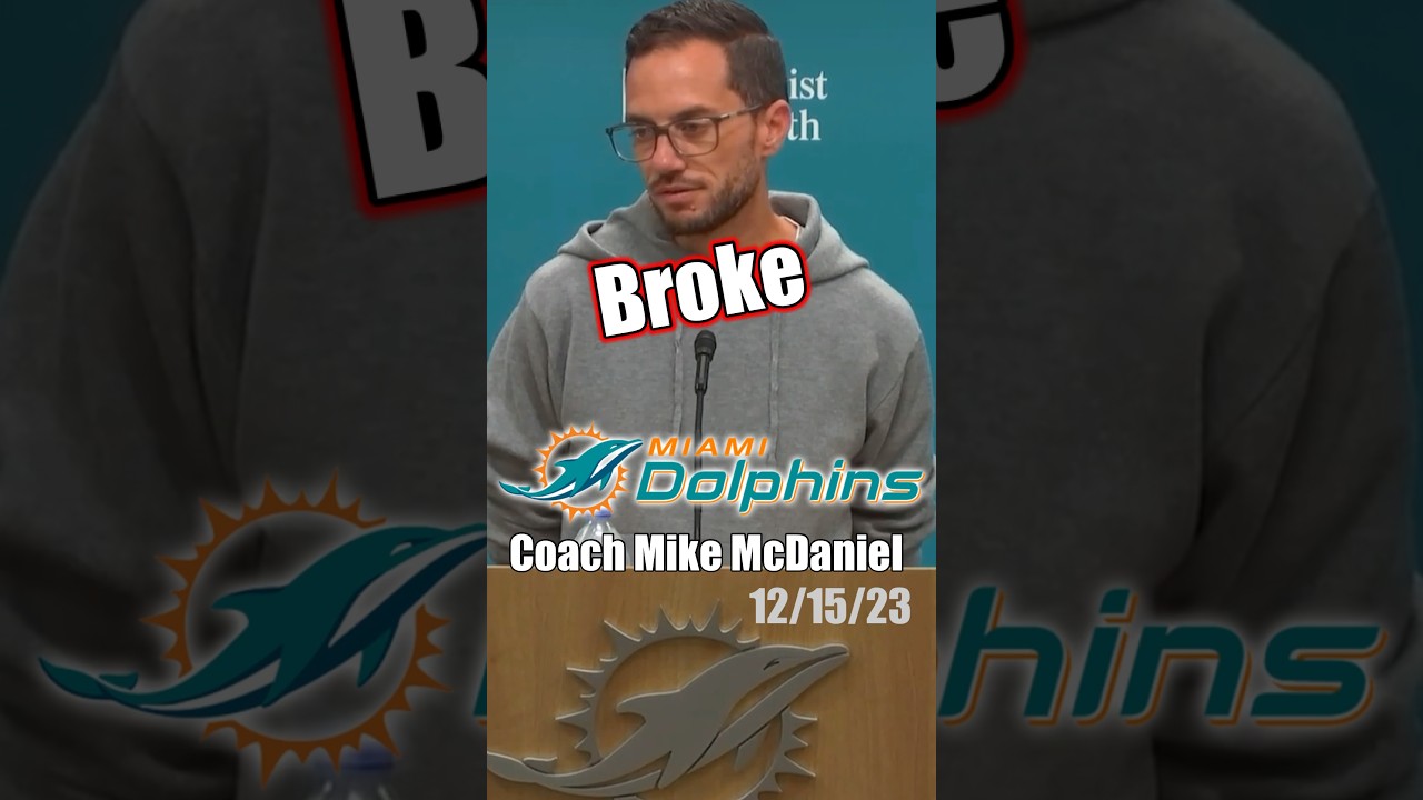 Coach Mike McDaniel BROKE Barry Jackson Miami Dolphins Football Interview #shorts